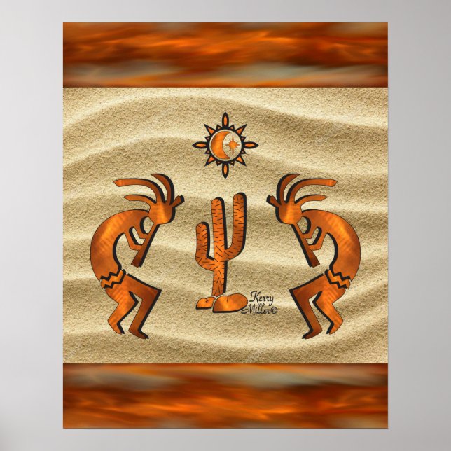 Poster de Kokopelli no sudoeste (Frente)