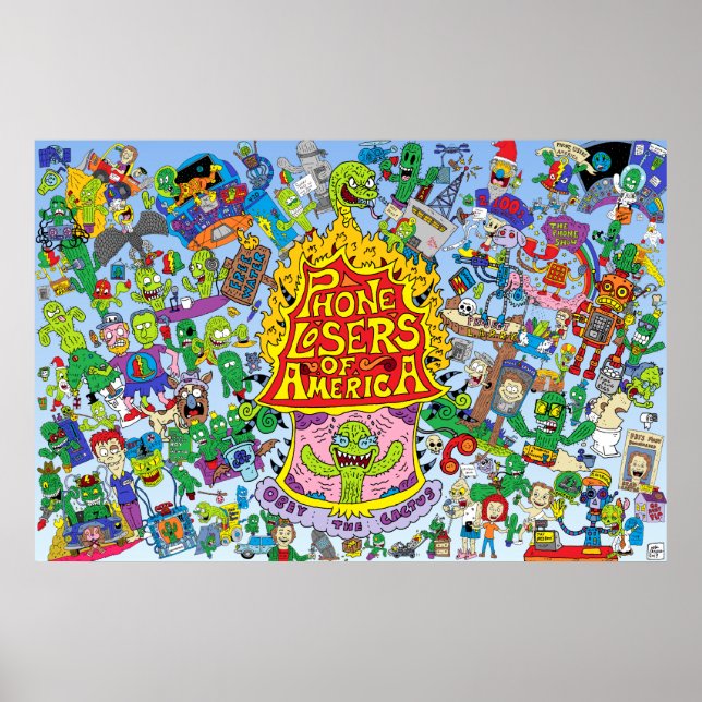 Poster de LA de Nik (fundo azul) (Frente)