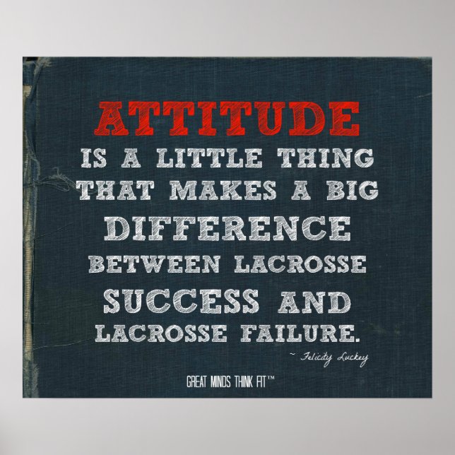 Poster de Lacrosse com Atitude! (Frente)