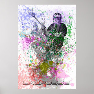 poster de lacrosse de splatter