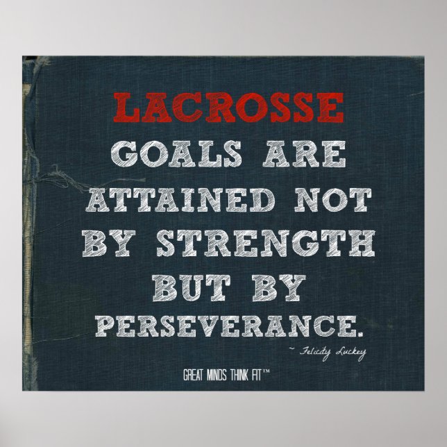 Poster de Lacrosse para Perseverança! (Frente)