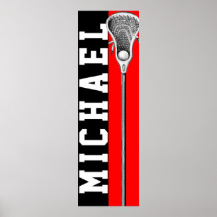 poster de lacrosse personalizado