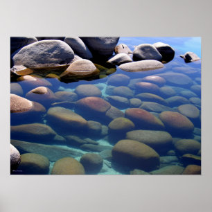 Pôster De Lake Tahoe do inverno água 2 ainda