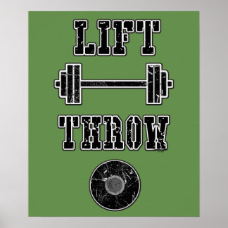 Poster de Lançador de Disco de Rastreio e Campo