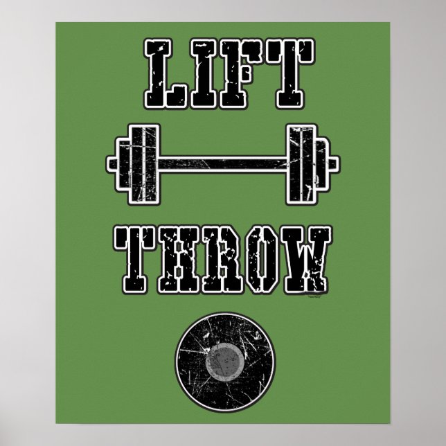 Poster de Lançador de Disco de Rastreio e Campo (Frente)