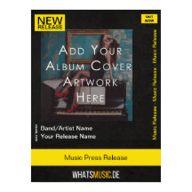 Poster de lançamento de música personalizável com 