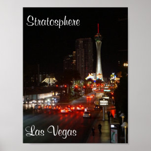Poster de Las Vegas da torre da estratosfera