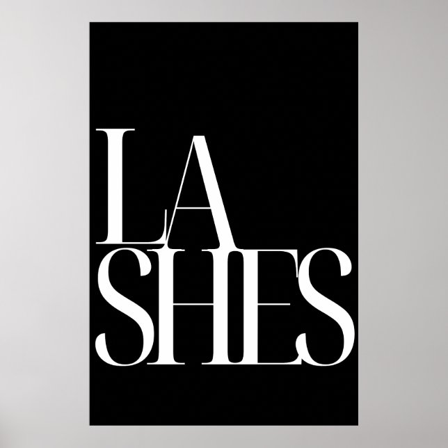 Poster de Lash Digital Imprimível - Extensão Eyela (Frente)