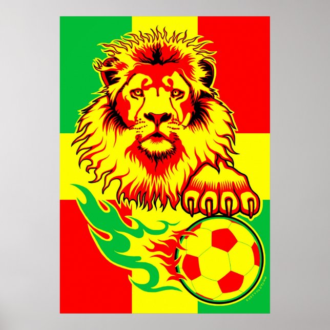 Poster de Leão Africano (Frente)