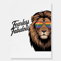 Poster de Leão de Orgulho Sem Carinho e Fabuloso