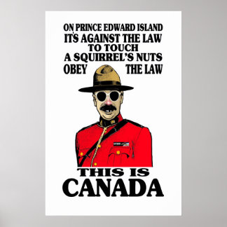 Poster de lei canadense