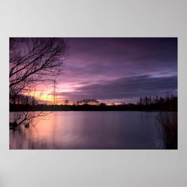 Poster de Leighton Buzzard Winter Sunrise (7775) (Frente)