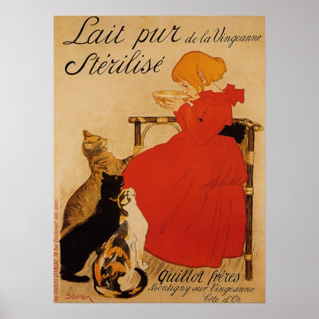 Poster de Leite Puro Francês (Frente)