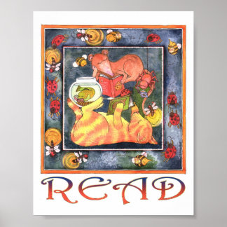 Poster de leitura da biblioteca 08