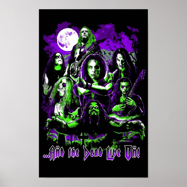 Pôster de Lendas do Metal - Os Mortos Vivem! (Frente)