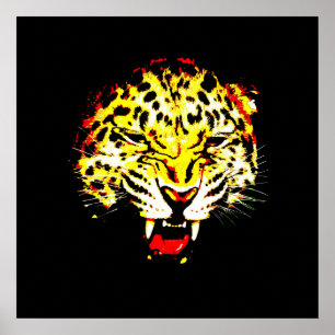 Poster de Leopardo - Posters de olhos-leopardo