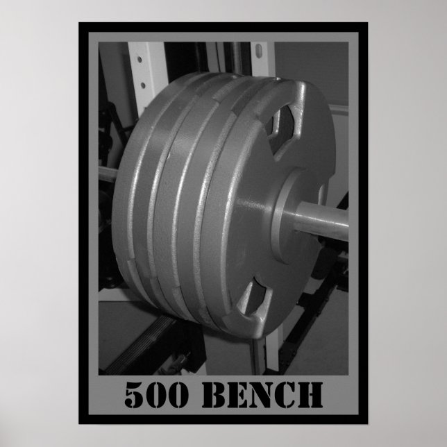 poster de levantamento de peso do BANCO 500 (Frente)