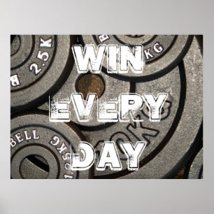 Poster de levantamento de peso e de formação