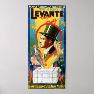 Pôster ~ de Levante o ato mágico do grande vintage