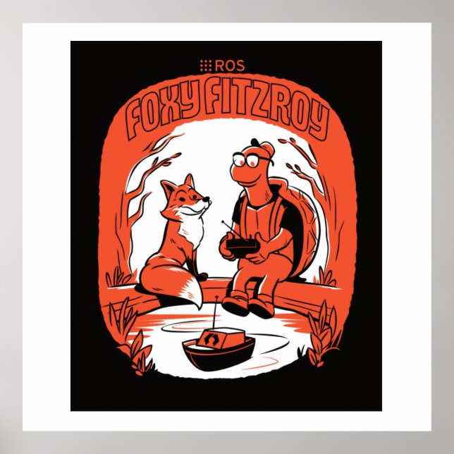 POSTER de Liberação do ROS Foxy Fitzroy (Frente)