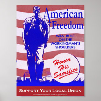 Poster de Liberdade Americana Pro-Union