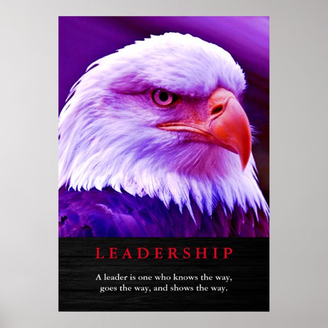 Poster de Liderança Patriótica da Águia Americana  (Frente)