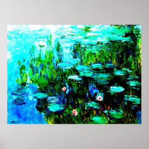 Poster de Lillies da água de Monet