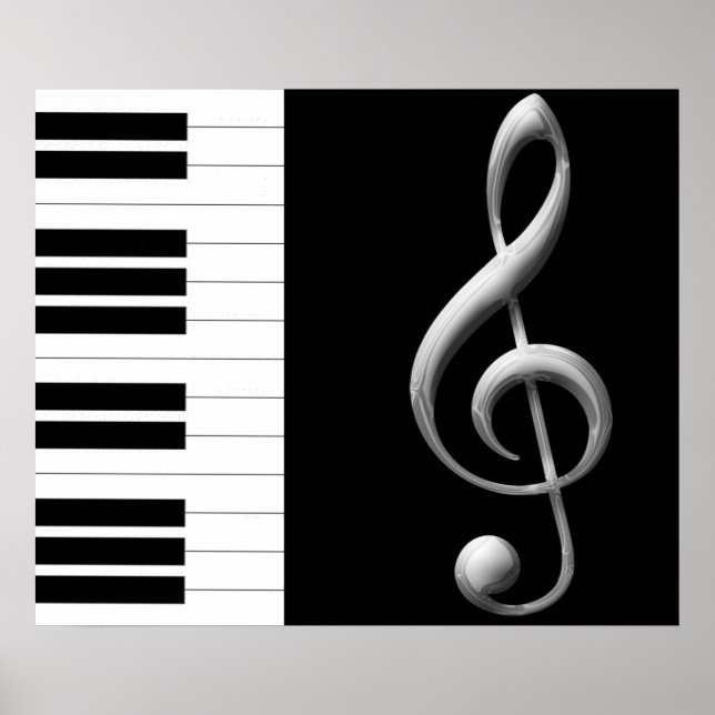 Poster de Limpeza de Piano Treble (Frente)