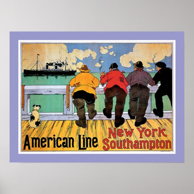 Poster de Linha Americana (Frente)