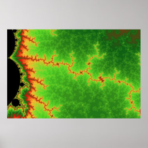 Poster de linha de falha verde