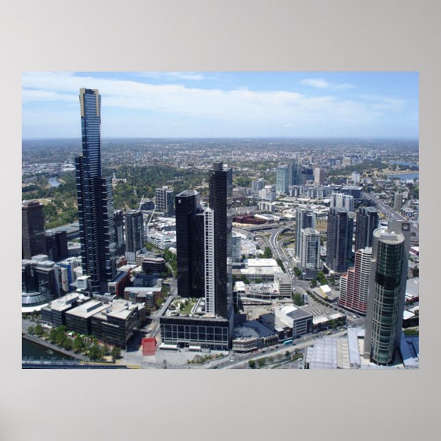 poster de linha do horizonte de melbourne a partir (Frente)