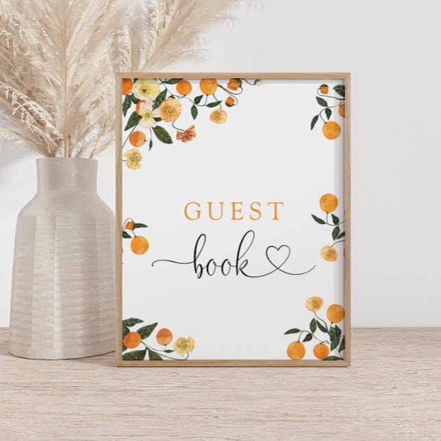 Poster de Livro de Convidado do Chá de fraldas Peq (Criador carregado)