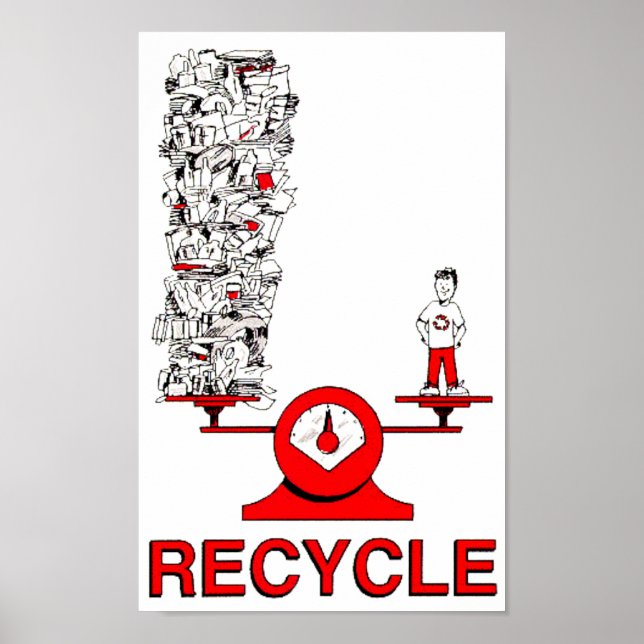 Poster de Lixo do reciclar (Frente)
