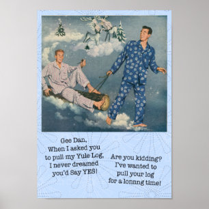 Poster de Log de Gay Engraçado