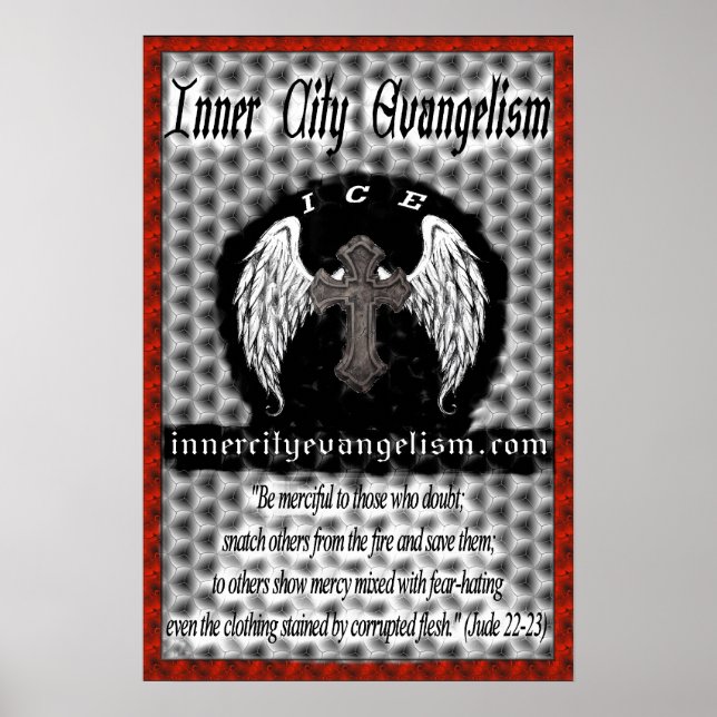 Poster de Logotipo ICE (Todos os lucros para o Min (Frente)