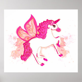 poster de logotipo unicorn