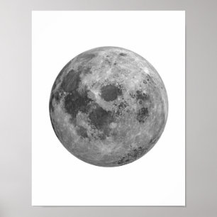 Poster de Lua, Decoração de Muro de Lua, Poster