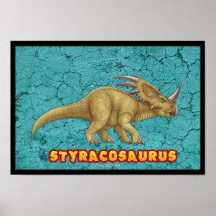 Poster de luxe do Styracosaurus