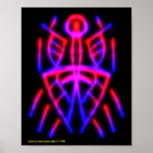 Poster De Luz Negra Por James Michael Miller