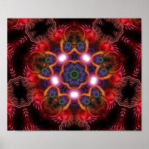 poster de luzes de estrelas rosa