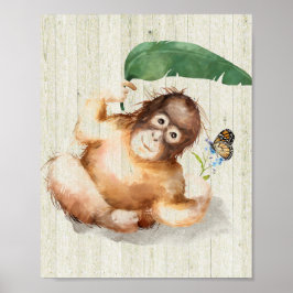 Poster de Macaco do Nursery Room