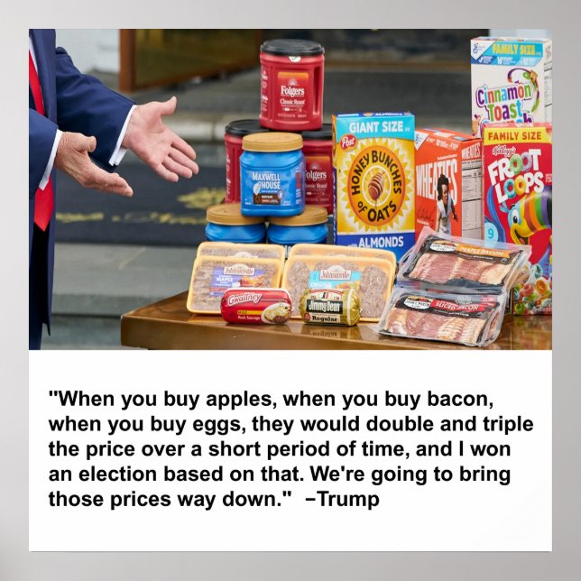 Poster de Maçãs, Bacon e Ovos (Frente)