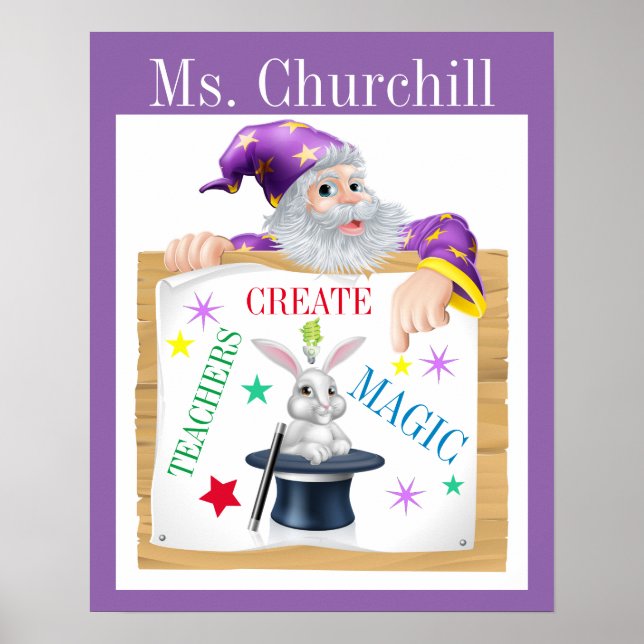 Poster de magia do professor - SRF (Frente)