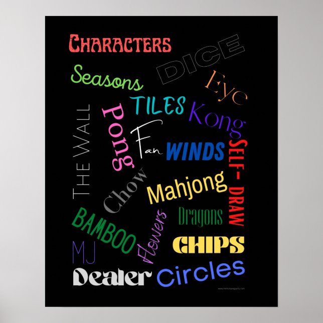 Poster de Mahjong Words (Frente)