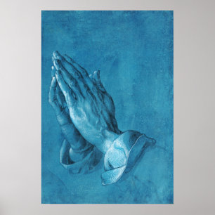Poster de Mãos de Rezação Duras