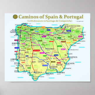 Poster de Mapa Camino