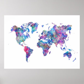 Poster de Mapa Mundial Extra Grande