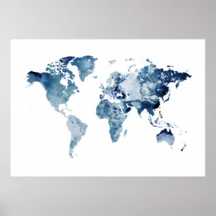 poster de mapa mundial muito grande