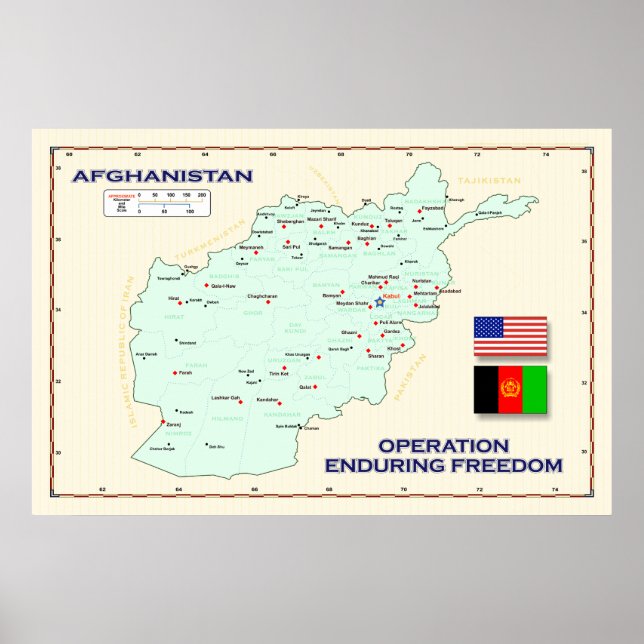 Poster de Mapa OEF (Frente)