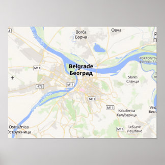 Pôster de Mapa Personalizado Paisagem